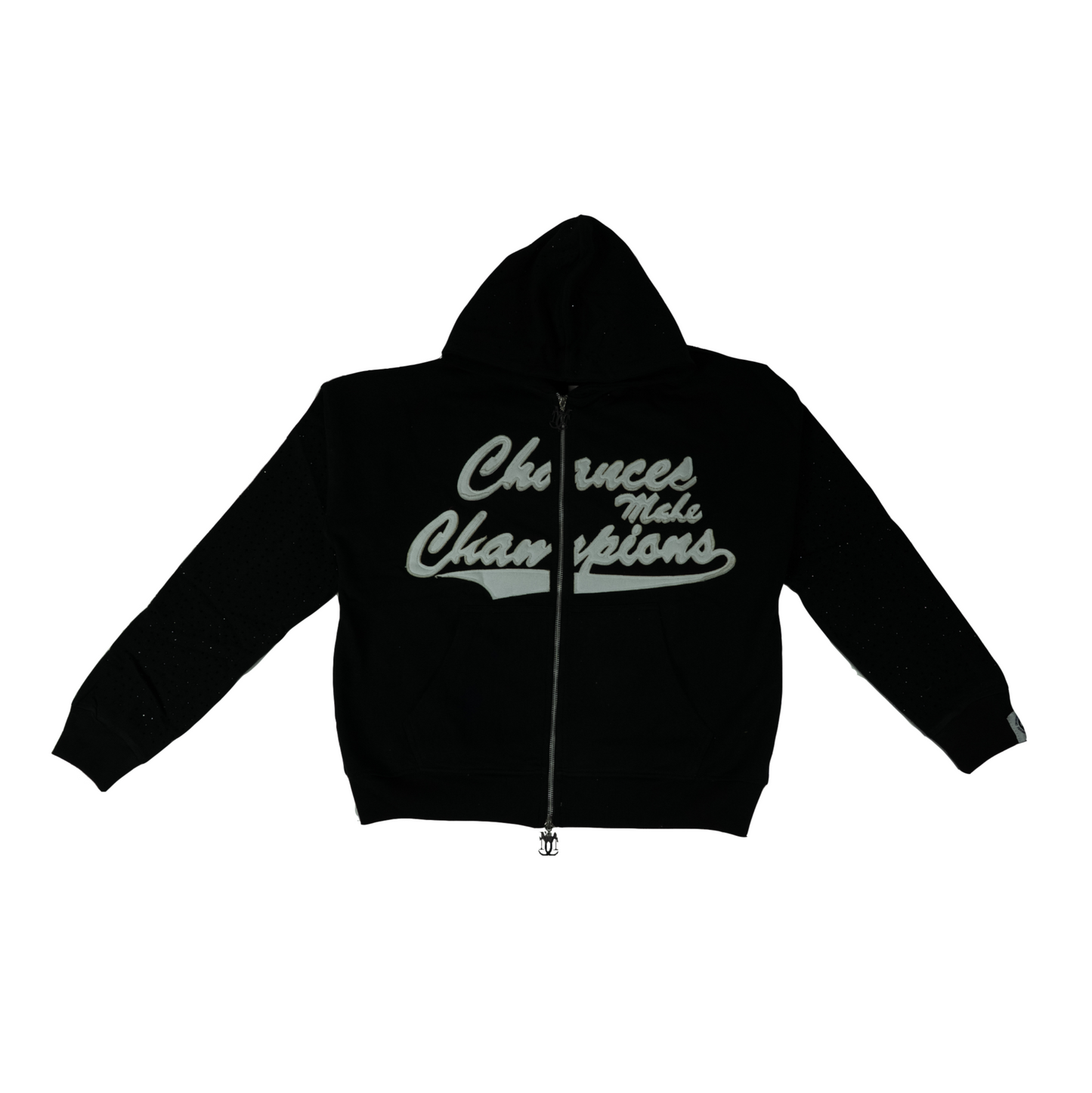 CMC Embroidered Rhinestone Zip Up