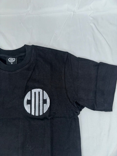 Black & White CMC Embroidery T Shirt