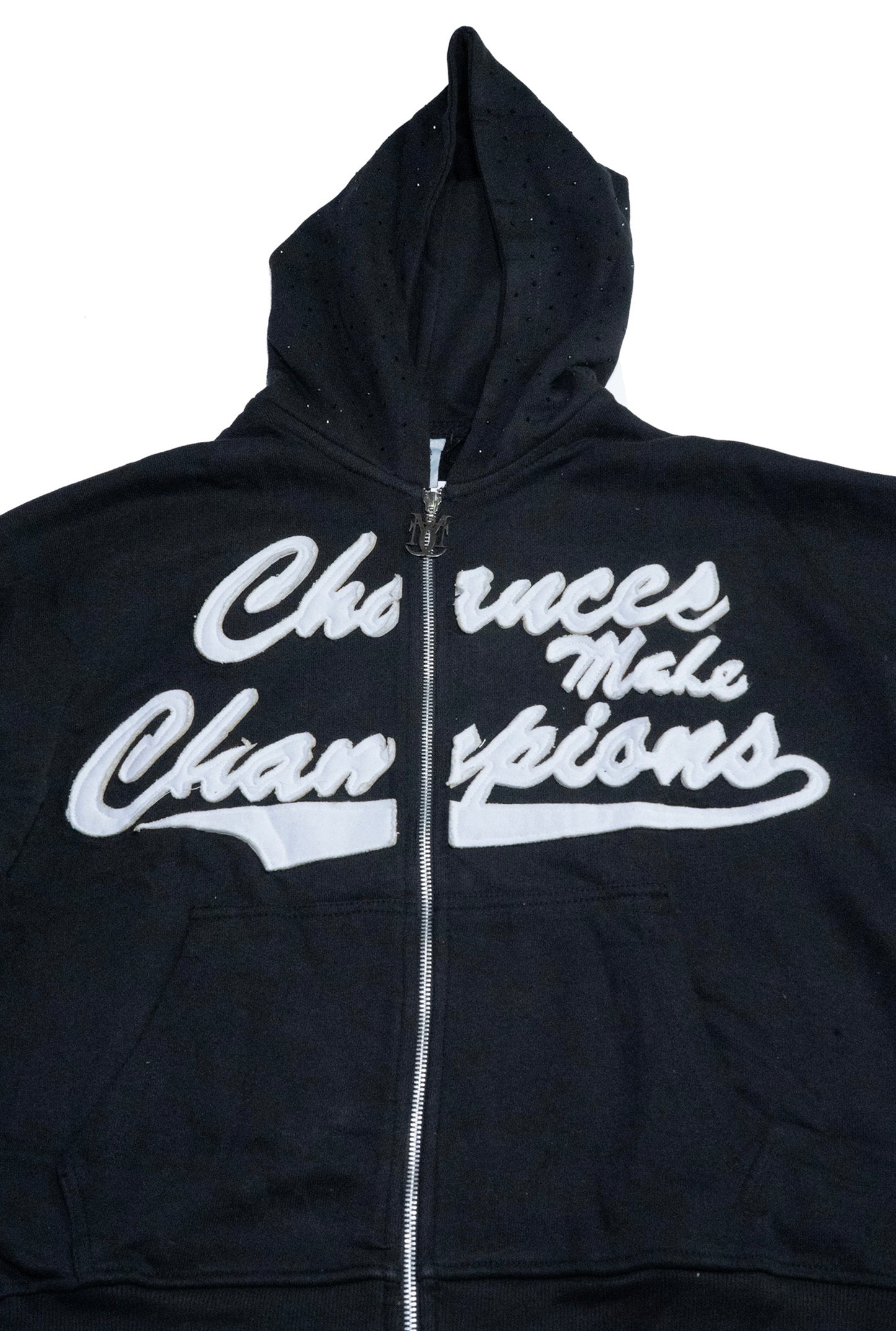 CMC Embroidered Rhinestone Zip Up