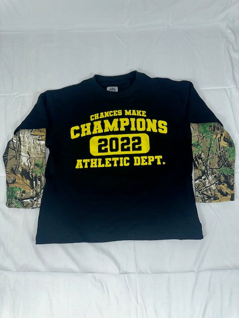 Camo & Yellow Crewneck