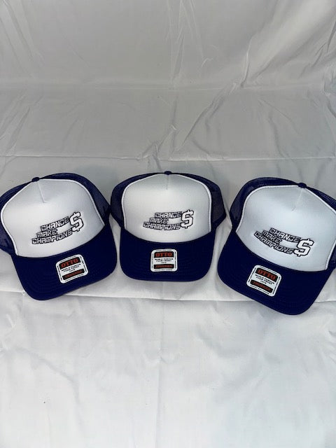 Purple & White Money Logo Trucker