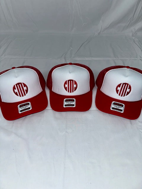 Red & White CMC Trucker