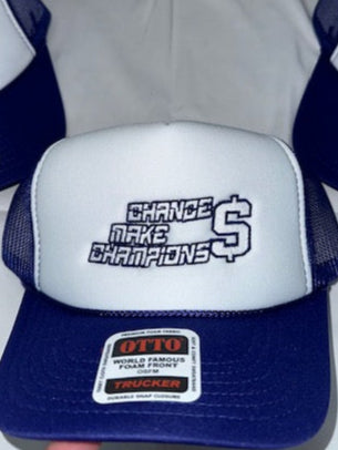 Purple & White Money Logo Trucker