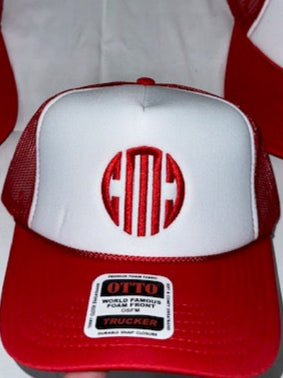Red & White CMC Trucker